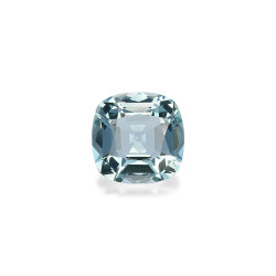CUSHION-cut Aquamarine Blue...