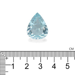 Peervormige Baby Blauwe Aquamarijn van 12,66 karaat