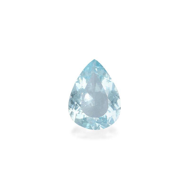 Pear-cut Aquamarine Baby Blue 8.01 carats