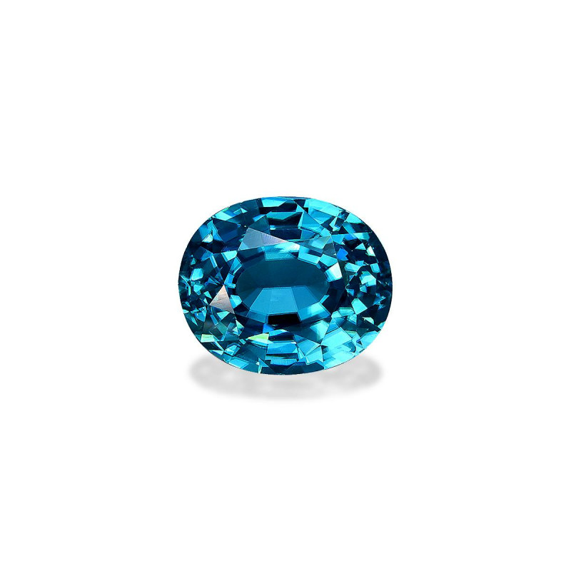 Zircon Bleu taille OVALE Bleu 7.73 carats