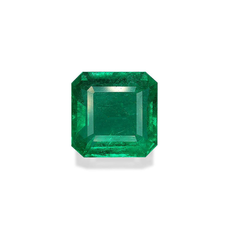 RECTANGULAR-cut Zambian Emerald Green 9.01 carats