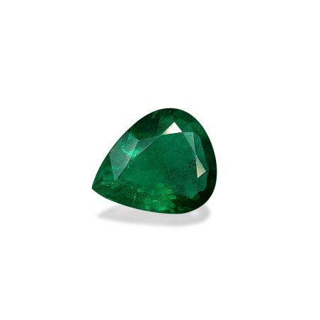 Pear-cut Zambian Emerald Green 3.62 carats