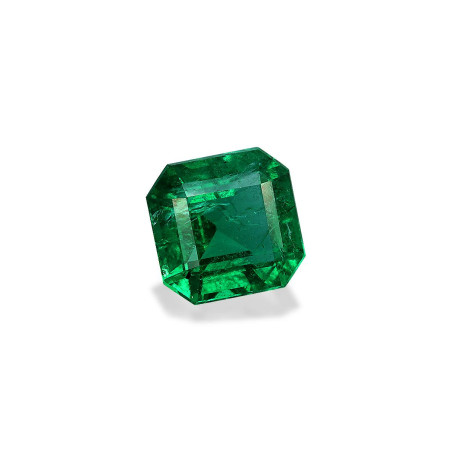 Emeraude de Zambie taille CARRÉ Vert 3.66 carats