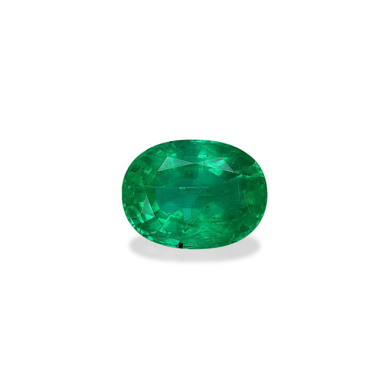 OVAL-cut Zambian Emerald Green 9.15 carats