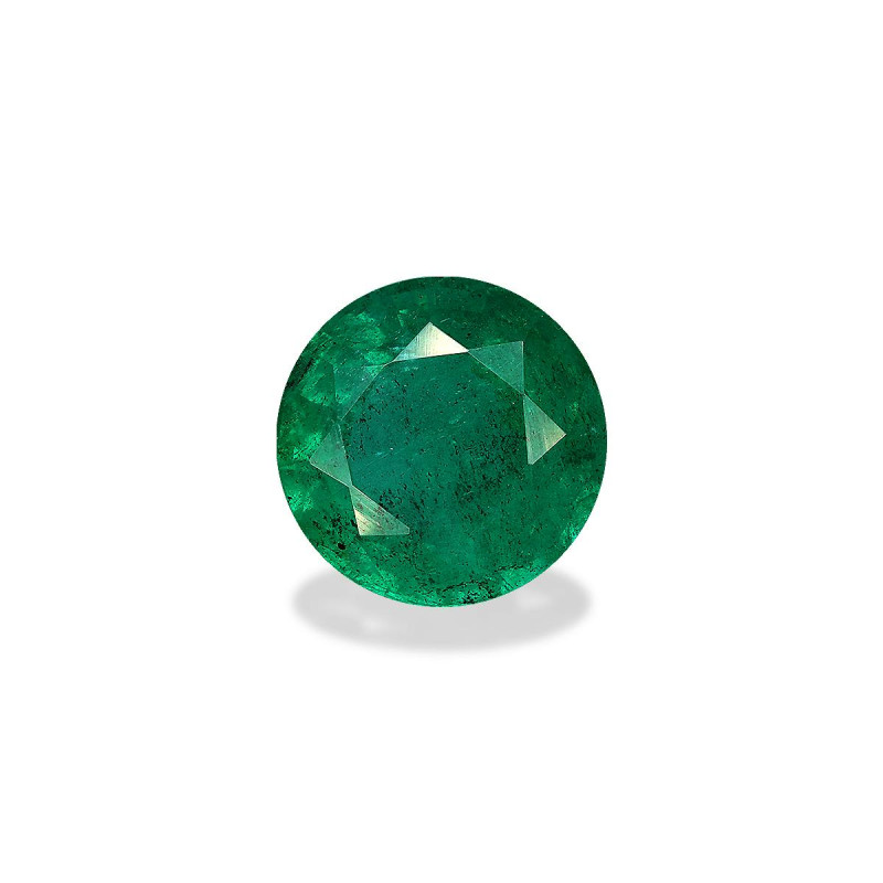 ROUND-cut Zambian Emerald Green 11.96 carats