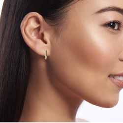 أقراط كريول من الذهب والألماس | Celinni