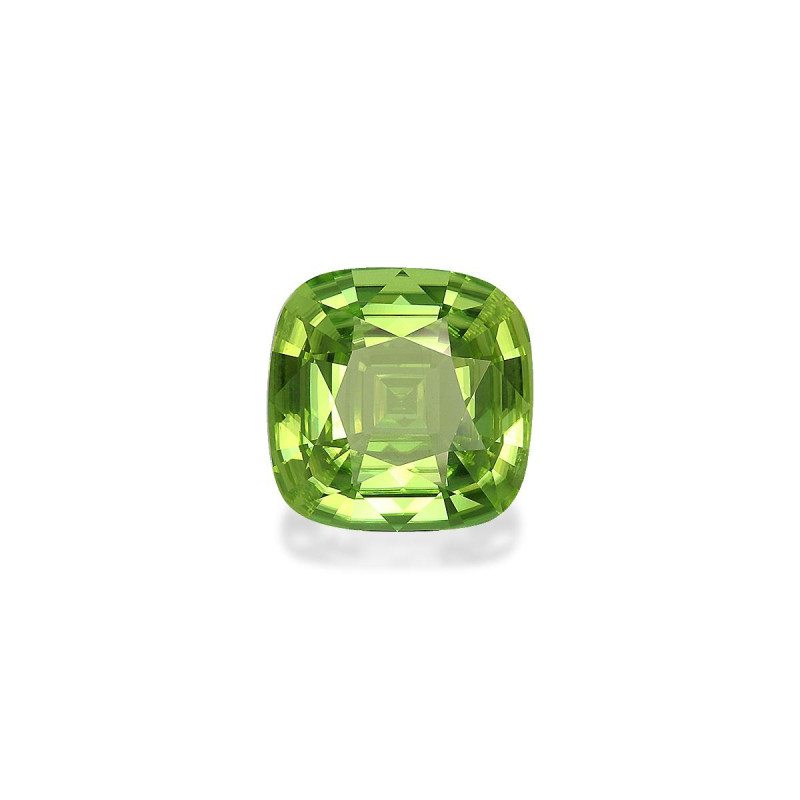 CUSHION-cut Peridot Lime Green 6.73 carats