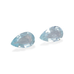 Peervormige Baby Blauwe Aquamarijn van 4.06 karaat