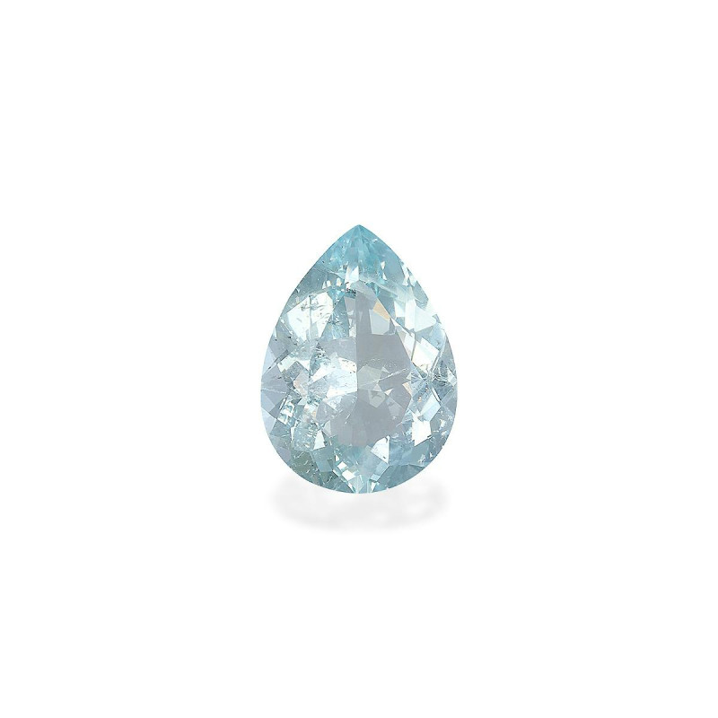 Pear-cut Aquamarine Baby Blue 5.45 carats