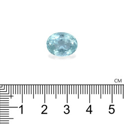Ovaal geslepen Baby Blauwe Aquamarijn van 6.90 karaat