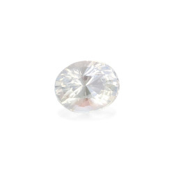 ovaalvormige witte regenboog maansteen van 3,16 karaat