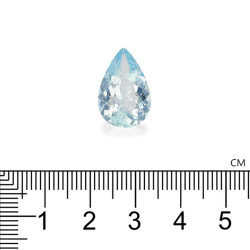 Peervormige Baby Blauwe Aquamarijn van 7,35 karaat