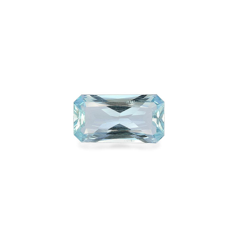 RECTANGULAR-cut Aquamarine Baby Blue 5.81 carats