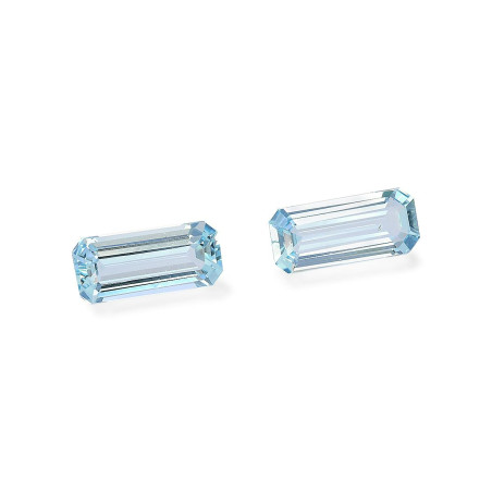 RECTANGULAR-cut Aquamarine Baby Blue 4.18 carats