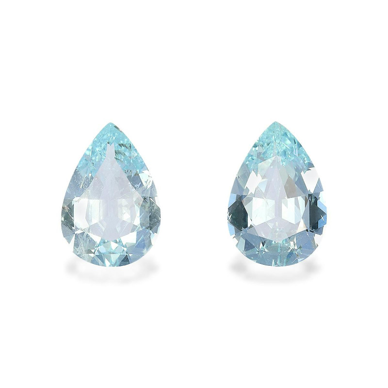 Pear-cut Aquamarine Baby Blue 5.76 carats