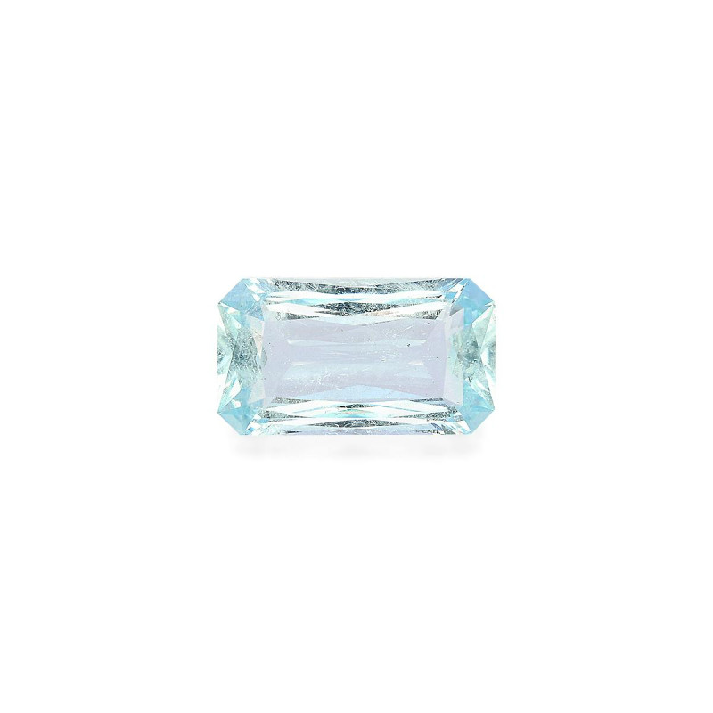 RECTANGULAR-cut Aquamarine Baby Blue 6.04 carats