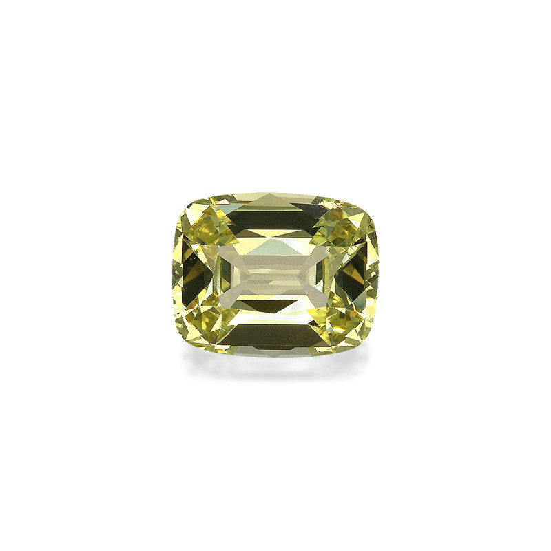 CUSHION-cut Grossular Garnet Lemon Yellow 6.82 carats