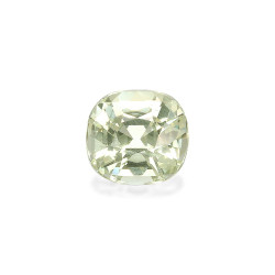 石榴石 taille 靠垫 淡绿色 3.17 carats