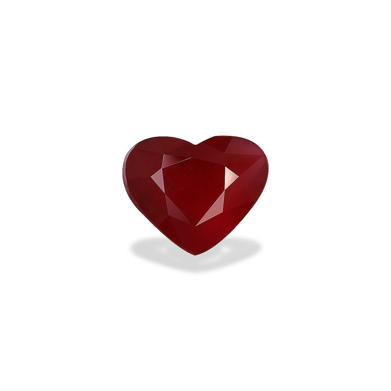 HEART-cut Mozambique Ruby Red 4.04 carats