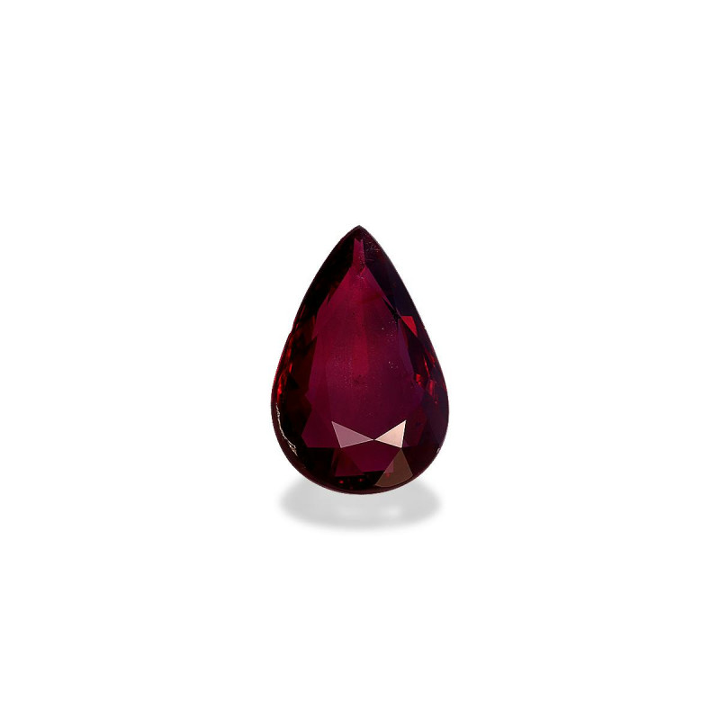 莫桑比克红宝石 taille 梨子 绿色 3.00 carats