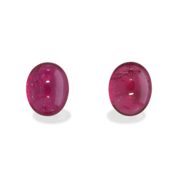 Ovale geslepen Rubelliet Fuscia Roze 5,28 karaat
