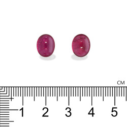 Ovale geslepen Rubelliet Fuscia Roze 5,28 karaat