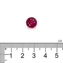 Rond geslepen roze Rubelliet van 3,04 karaat