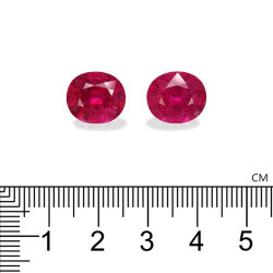 Ovale geslepen Rubelliet Roze 10.21 karaat