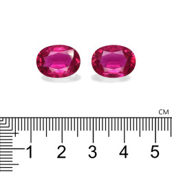 Ovale geslepen Rubelliet Roze 10,37 karaat