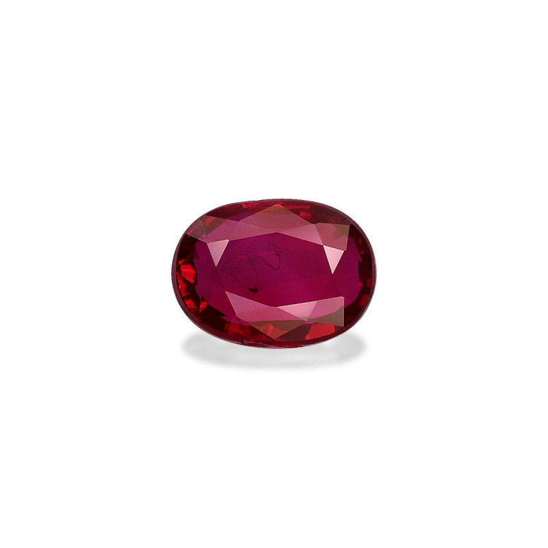 莫桑比克红宝石 taille 椭圆形 红色 1.04 carats