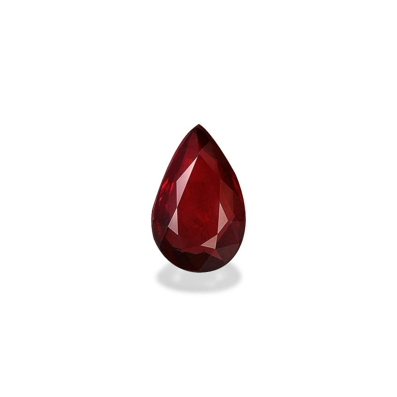 Rubine aus Mosambik lengte Birne Rot 2.22 karaten