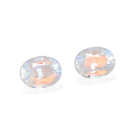 rainbow moonstone taille 椭圆形 绿色 6.65 carats