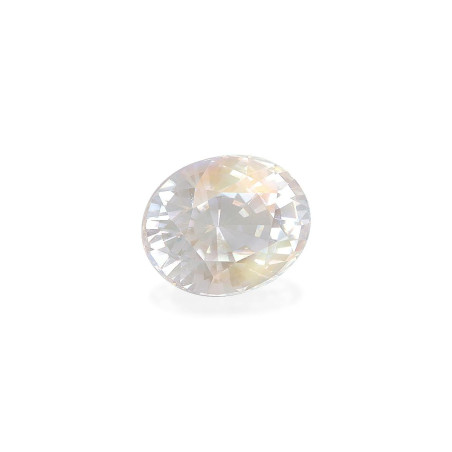 rainbow moonstone الحجم بيضاوي أبيض 8.19 