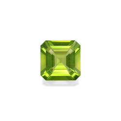P&eacute;ridot taille CARR&Eacute; Lime Green 9.71 carats