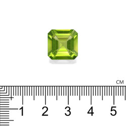 Vierkante Peridot Lime Green 9.71 karaat
