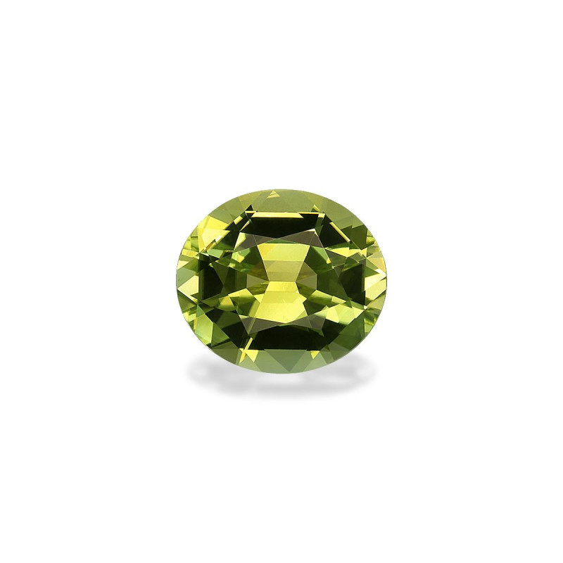 Kupfer-Turmalin lengte OVAL Limettengrün 5.42 karaten
