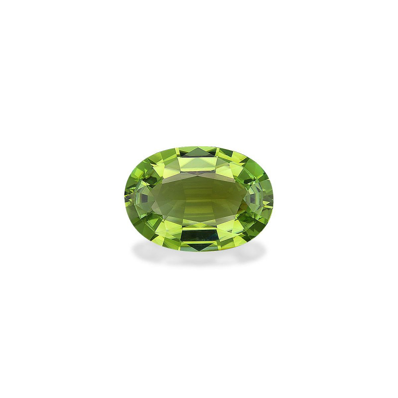 Kupfer-Turmalin lengte OVAL Limettengrün 29.40 karaten