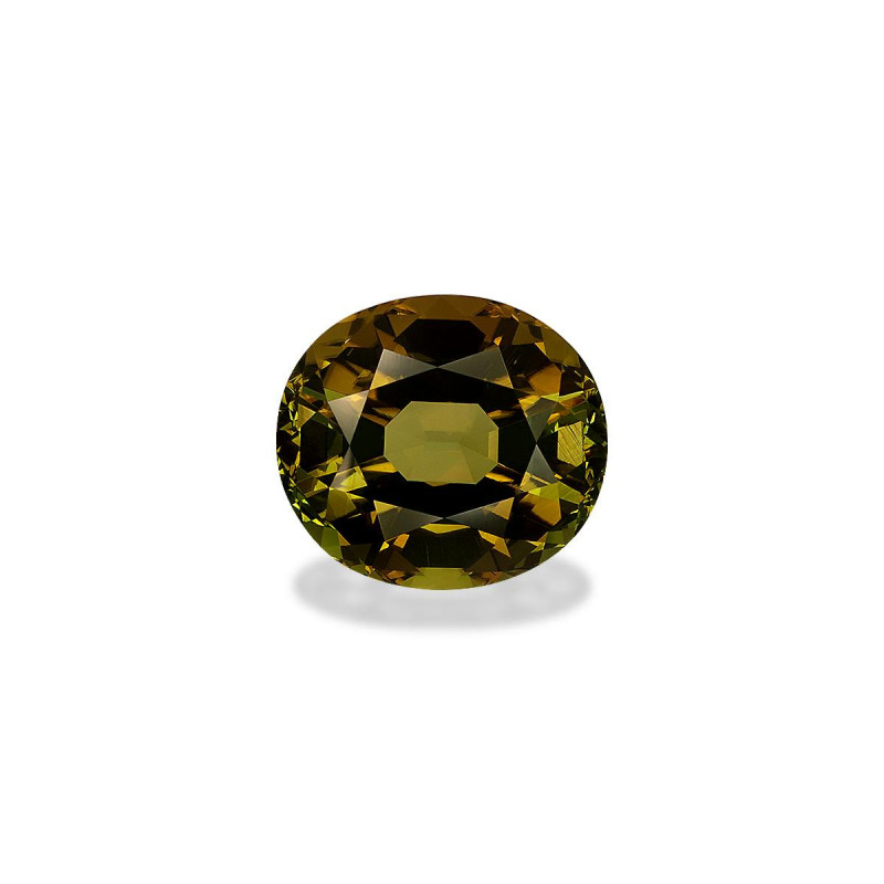 Kupfer-Turmalin lengte OVAL Waldgrün 20.25 karaten