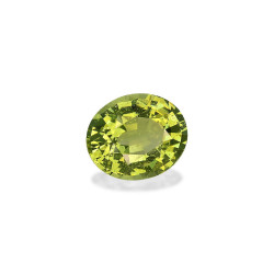 Ovale Limegroene Koper Toermalijn van 12,34 karaat