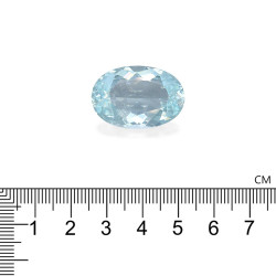 Ovale Baby Blauwe Paraiba Toermalijn van 31,01 karaat
