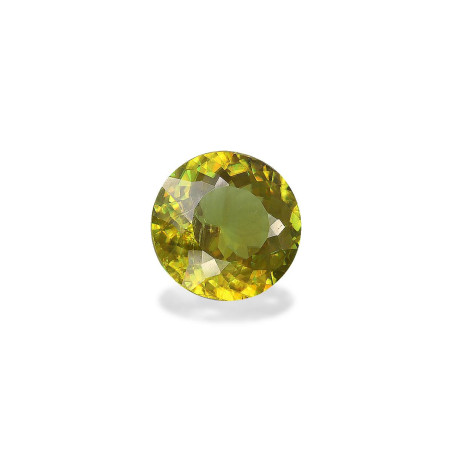 Esfena taille ROND Lime Green 3.68 carats