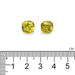 Sphene kussen geslepen Lemon Yellow 8.14 karaat