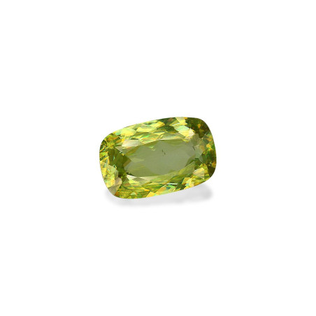 CUSHION-cut Sphene Lime Green 2.60 carats