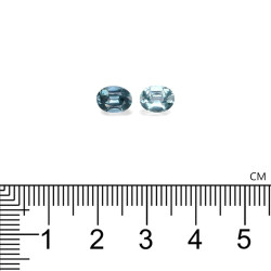 Ovale geslepen Teal Blue Spinelle van 1,78 karaat