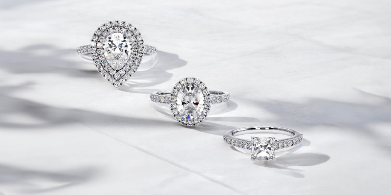 Engagement rings in platinum 950 1000 Maison Celinni