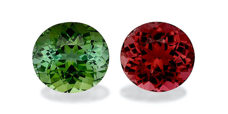 Komplementärfarbener Turmalin