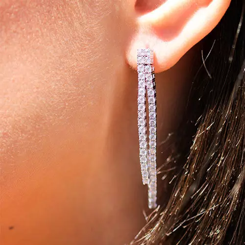 Boucles d’oreilles diamants