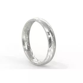 Parisian prestige wedding band in white gold