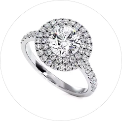 Pave Set Engagement Ring