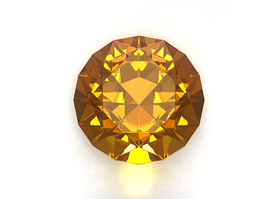 pierre citrine rond celinni